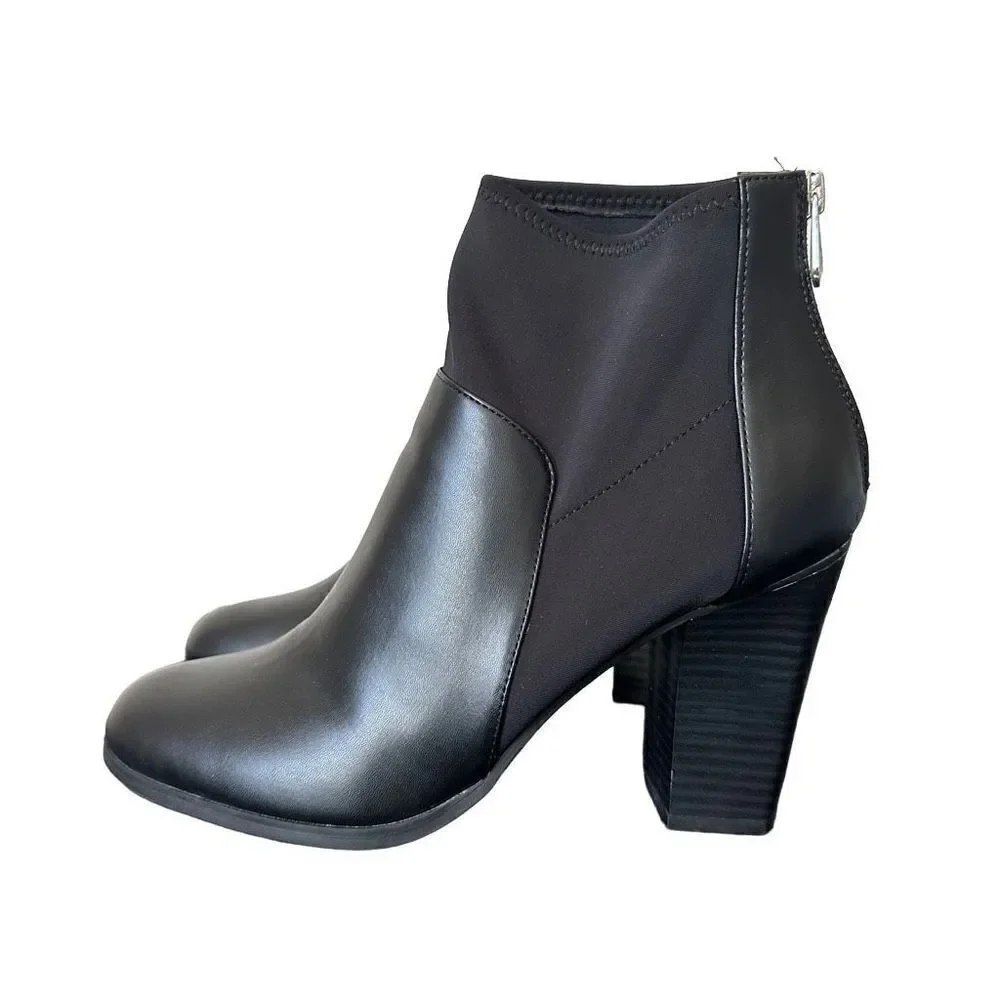 Adrienne Vittadini Ratti Stretch Shaft Booties size 9.5